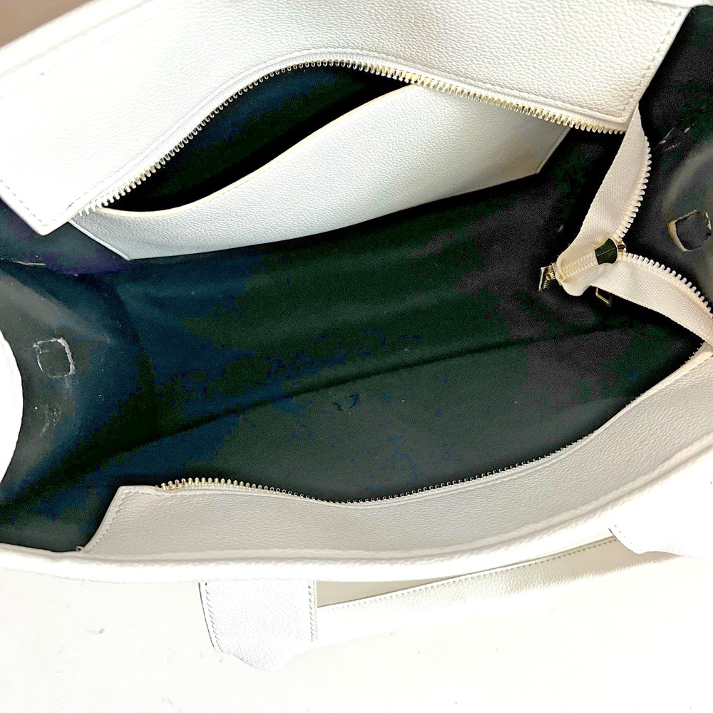The Totebag Crossbody Bag‎ Tote White Vegan Leather Black Type - Picture 8 of 12